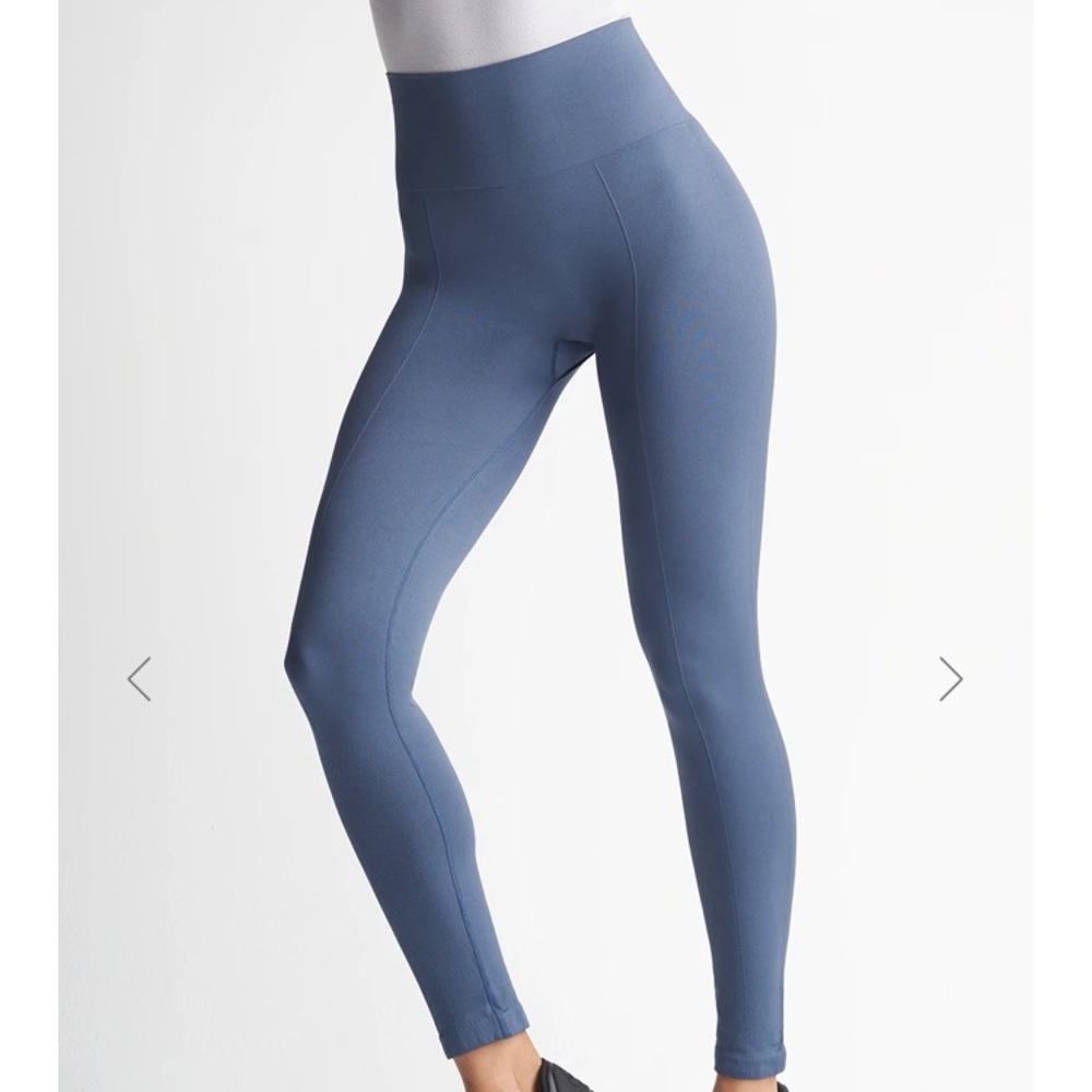 1X/2X Yummie Shaping Leggings NEW Blue Indigo